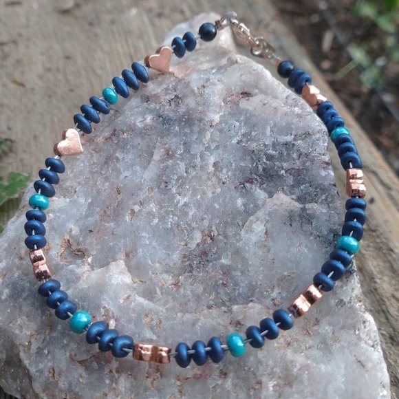 Jewelry - Handbeaded Anklet, One of a kind